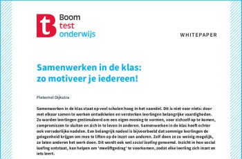 Gratis whitepaper 'Samenwerken in de klas: zo motiveer je iedereen!'