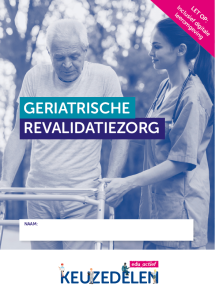 Keuzedeel Geriatrische revalidatiezorg | combipakket