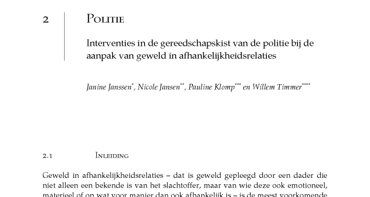 Hoofdstuk 2: Politie