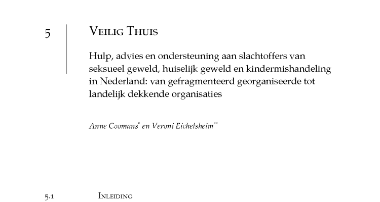 Hoofdstuk 5: Veilig thuis